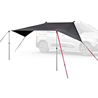 Qeedo Motor Tarp Toldo Camping Coche con protección UV (UV80) y Dark-Coating - Se Adapta a: Furgonetas Camper- caravanas…